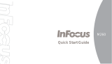 Infocus M260 Quick start guide