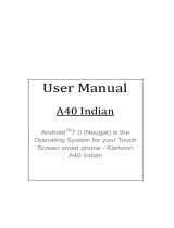 Karbonn A40 Indian User guide