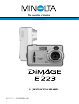 Minolta DiMAGE E223 Operating instructions