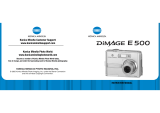 Minolta DIMAGE E 500 User manual