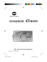 Minolta G400 User manual