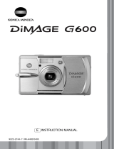 Minolta DIMAGE G600 - V2 User manual