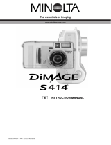 Minolta DiMAGE S414 User manual
