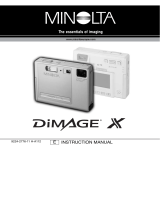 Minolta Dimage X User manual