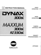 Minolta DYNAX 300si Operating instructions