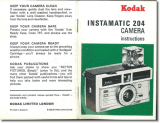 Kodak Instamatic 204 Operating instructions