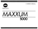 Minolta MAXXUM 5000 Operating instructions