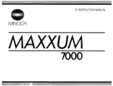 Minolta Maxxum 7000 Operating instructions