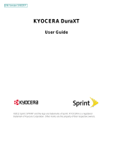 KYOCERA DuraXT User manual