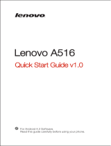 Lenovo A516 Owner's manual