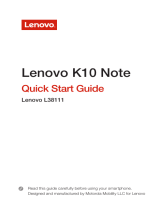 Lenovo K10 Note Quick start guide