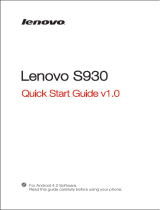 Lenovo S930 Owner's manual