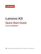 Lenovo Vibe Vibe K5 a6020a40 Owner's manual