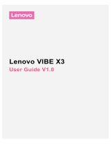 Lenovo Vibe X3 Operating instructions