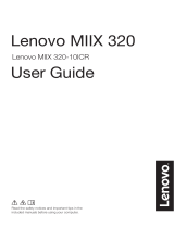 Lenovo Miix 320 Operating instructions