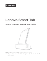 Lenovo Smart Tab Series Smart Tab M10 Quick start guide