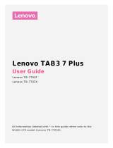 Lenovo TAB3 7 Plus - TB-7703X Owner's manual