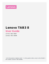 Lenovo Tab 3 8 Inch 16GB Tablet User manual