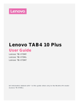 Lenovo Tab 4 10 Plus Operating instructions