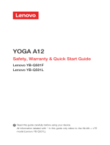Lenovo Yoga A Series Yoga A12 Quick start guide