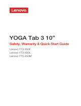 Lenovo Yoga Tab 3 10 Quick start guide