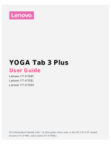 Lenovo Yoga Tab 3 Plus Owner's manual