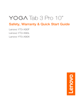 Lenovo YOGA Tab 3 Pro 10" YT3–X90L Quick start guide