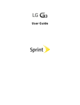 LG LS G3 Sprint User guide