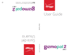 LG Gizmopal GizmoPal 2 Verizon Wireless User manual