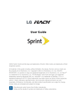 LG Mach LS860 Sprint User guide