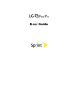 LG G-Pad G-Pad F 7.0 LTE Sprint Operating instructions