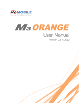 M3 Mobile Orange User manual