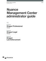 Nuance Dragon Professional Group Management Center User guide