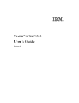 IBM VIAVOICE 3-FOR MAC OS X User manual