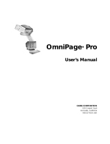 Nuance OmniPage Pro 9.0 Operating instructions