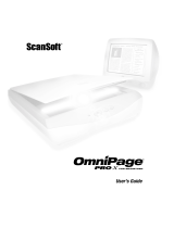 Nuance OMNIPAGE PRO X FOR MACINTOSH User manual