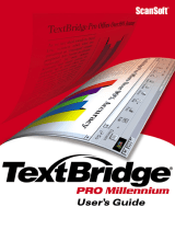 Nuance TEXTBRIDGE PRO-MILLENIUM User manual