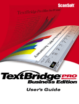 Nuance TEXTBRIDGE PRO-MILLENNIUM BUSINESS EDITION User manual