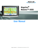 Magellan Maestro 4000 - Automotive GPS Receiver User manual
