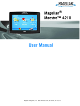 Magellan Maestro 4210 - Automotive GPS Receiver User manual