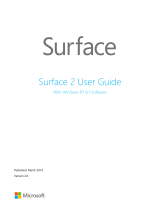 Microsoft Surface 2 v2.0 User manual