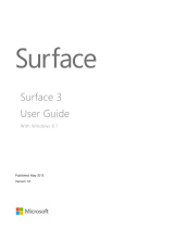 Microsoft SURFACE 3 Owner's manual