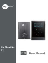 MPMan F1 User manual