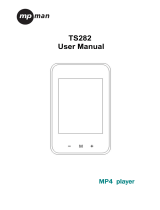 MPMan TS282 Operating instructions