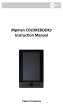 MPMan Colorbook 7 Operating instructions