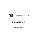 Native Instruments Absynth 3 User manual