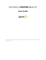 Motorola Photon Q 4G LTE Sprint User guide