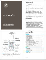 Motorola MOTORAZR 2 V9m Quick start guide