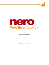 Nero PhotoShow Deluxe 4 User manual