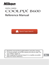Nikon COOLPIX B600 User manual